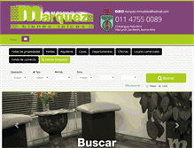 Tablet Screenshot of marquezbienesraices.com.ar